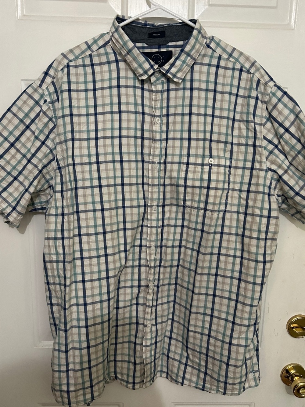 Even Tide, XXL Tall, blue, short sleeve shirt